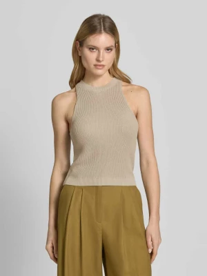 Top z dzianiny z okrągłym dekoltem curated by Anna Schürrle Style Icon Collection