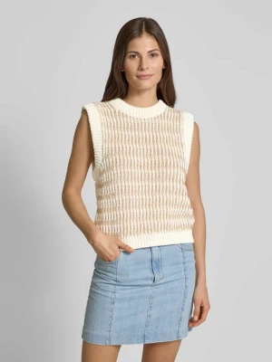 Top z dzianiny z okrągłym dekoltem model ‘MYLAN’ Bash