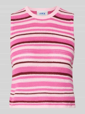 Top z dzianiny z okrągłym dekoltem model 'ZUSANNAH' JJXX
