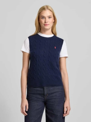 Top z dzianiny z mieszanki bawełny i kaszmiru Polo Ralph Lauren