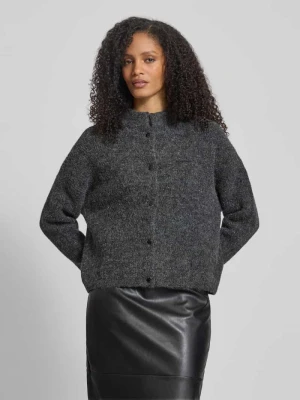 Top z dzianiny ze stójką i obszyciem ozdobnymi kamieniami Gestuz