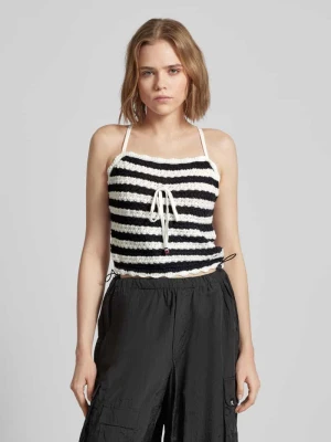Top z dzianiny ze wzorem w paski Tommy Jeans