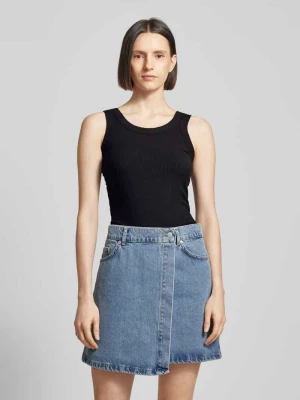 Top z efektem prążkowania Calvin Klein Womenswear