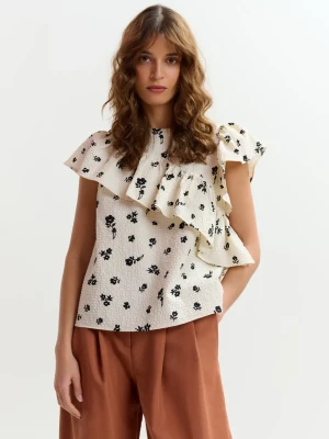 TOP Z FALBANĄ W KWIATY ESSENTIEL ANTWERP