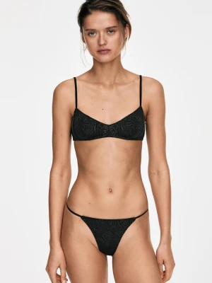 Top Z Haftem - Brudnoszary - Massimo Dutti - Female