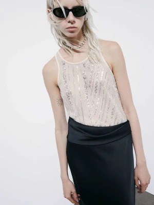 Top z haftowanego tiulu PATRIZIA PEPE