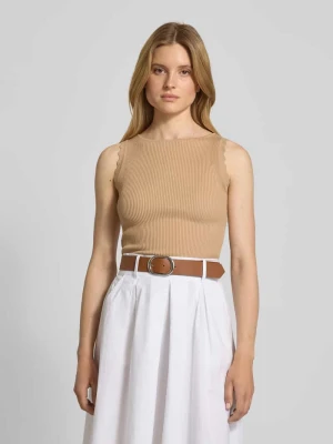 Top z imitacji dzianiny Zero