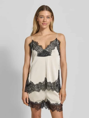 Top z koronką Gestuz Beżowy