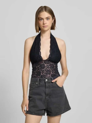 Top z koronki z wiązaniem na szyi Gina Tricot