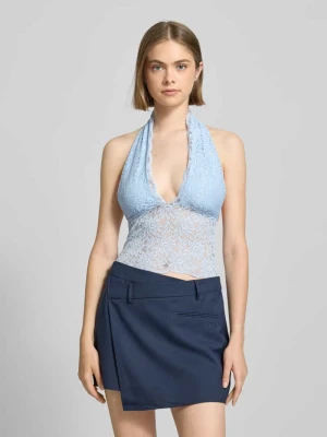 Top z koronki z wiązaniem na szyi Gina Tricot