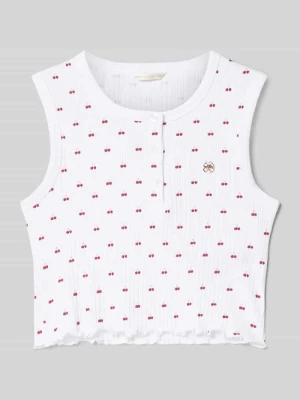 Top z krótką listwą guzikową Guess