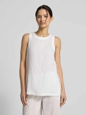 Top z lnu z okrągłym dekoltem model 'SIA' ECOALF