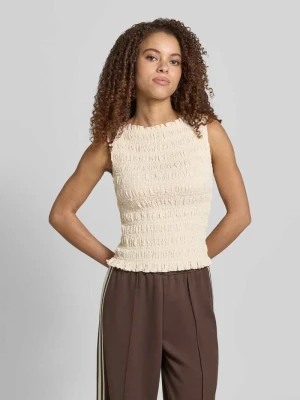 Top z marszczonymi detalami i okrągłym dekoltem Jake*s Casual