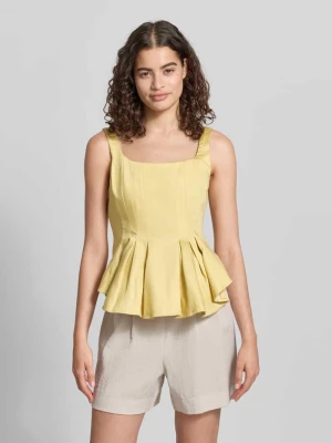 Top z mieszanka lyocellu w tkanina stylizowana na denim model 'Fatima' Topshop