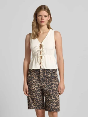 Top z mieszanka wiskozy i lnu model 'ALMIRA' JJXX