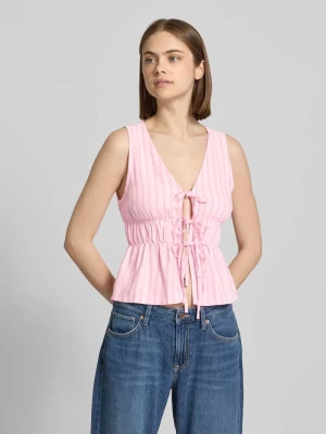 Top z mieszanka wiskozy i lnu model 'ALMIRA' JJXX