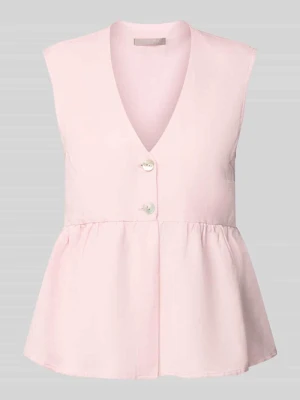 Top z mieszanki lnu z dodatkiem wiskozy Christian Berg Woman Selection