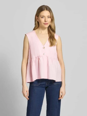 Top z mieszanki lnu z dodatkiem wiskozy Christian Berg Woman Selection