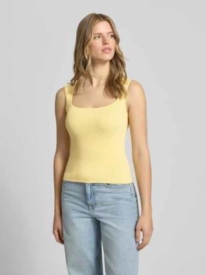 Top z mieszanki wiskozy z dekoltem kwadratowym model 'POSIE' JJXX