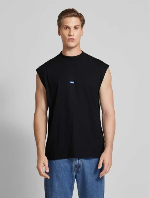 Top z naszywką z logo model ‘Navertz’ Hugo Blue