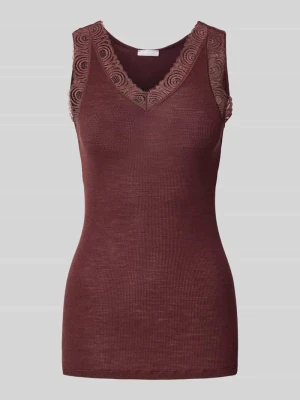 Top z obszyciem z koronki Hanro