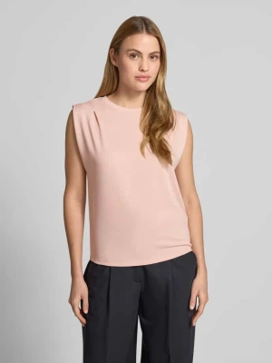 Top z okrągłym dekoltem i krótkimi rękawami Jake*s Collection