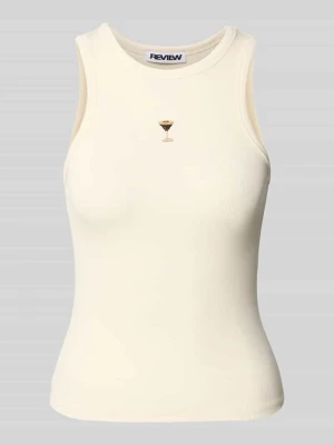 Top z okrągłym dekoltem REVIEW
