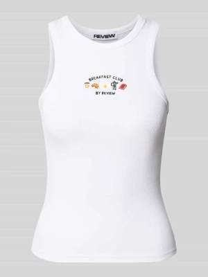 Top z okrągłym dekoltem REVIEW