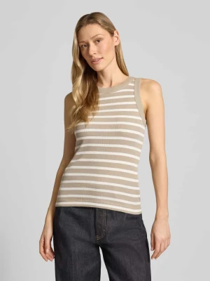 Top z prążkowaną fakturą model 'OLINA' drykorn