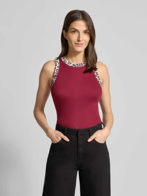 Top z prążkowanymi wykończeniami Marc Cain