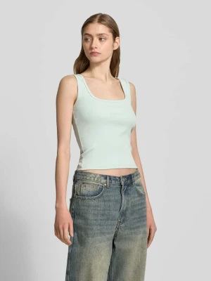 Top z prostokątnym dekoltem REVIEW