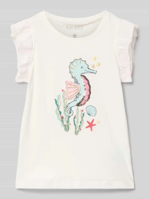 Top z rękawami z falbaną BLUE SEVEN