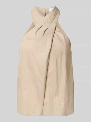 Top z wiązaniem na szyi z mieszanki bawełny Jake*s Collection