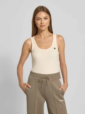 Top z wiskozy z detalem z logo model ‘COLETTE’ Guess Activewear