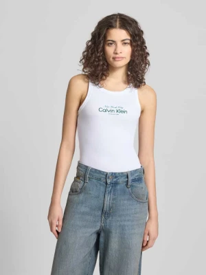 Top z Wyhaftowane logo model 'CONTOUR' Calvin Klein Jeans