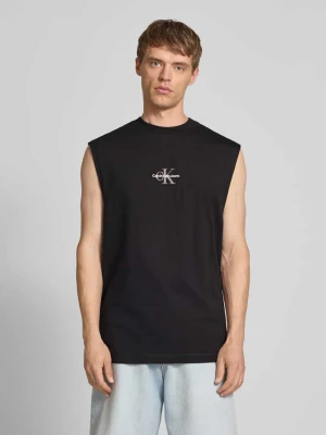 Top z wyhaftowanym logo Calvin Klein Jeans