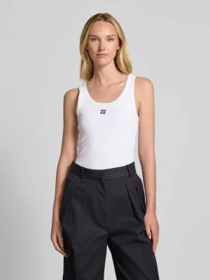 Top z wyhaftowanym logo model ‘Datamia’ HUGO