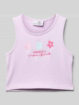 Top z wyhaftowanymi motywami Happy Girls