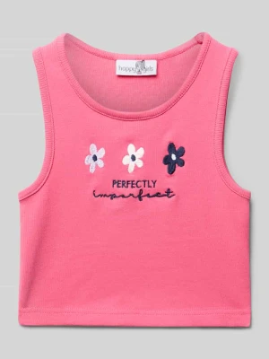 Top z wyhaftowanymi motywami Happy Girls