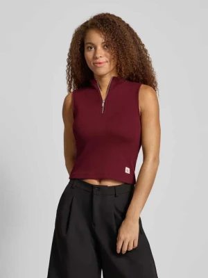 Top ze stójką i zamkiem błyskawicznym Calvin Klein Jeans