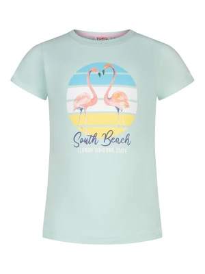 Topo Koszulka "Flamingo" w kolorze błękitnym rozmiar: 116