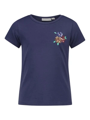 Topo Koszulka "Flowers" w kolorze granatowym rozmiar: 128/134