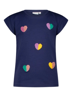 Topo Koszulka "Hearts" w kolorze granatowym rozmiar: 128/134