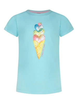 Topo Koszulka "Ice in blossom" w kolorze błękitnym rozmiar: 128