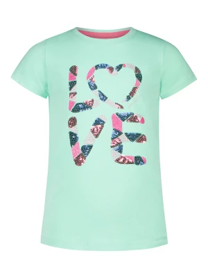 Topo Koszulka "Love" w kolorze turkusowym rozmiar: 104/110