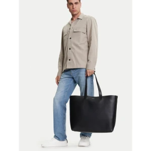 Torba Calvin Klein Ck Premium Leather E/W Tote Xl K50K512894 Czarny