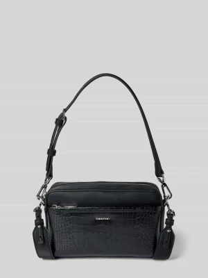 Torba camera bag z fakturowanym wzorem model ‘CK MUST’ CK Calvin Klein