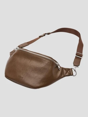 Torba crossbody z drugą przegrodą na zamek błyskawiczny wewnątrz s.Oliver brązowy
