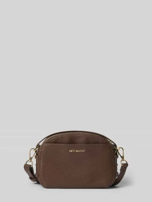 Torba crossbody z mieszanki skóry bydlęcej model 'Mate' Hey Marly Ciemnobrązowy