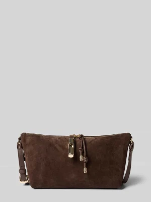 Torba crossbody z naturalnej skóry model 'Debby' Furla Ciemnobrązowy